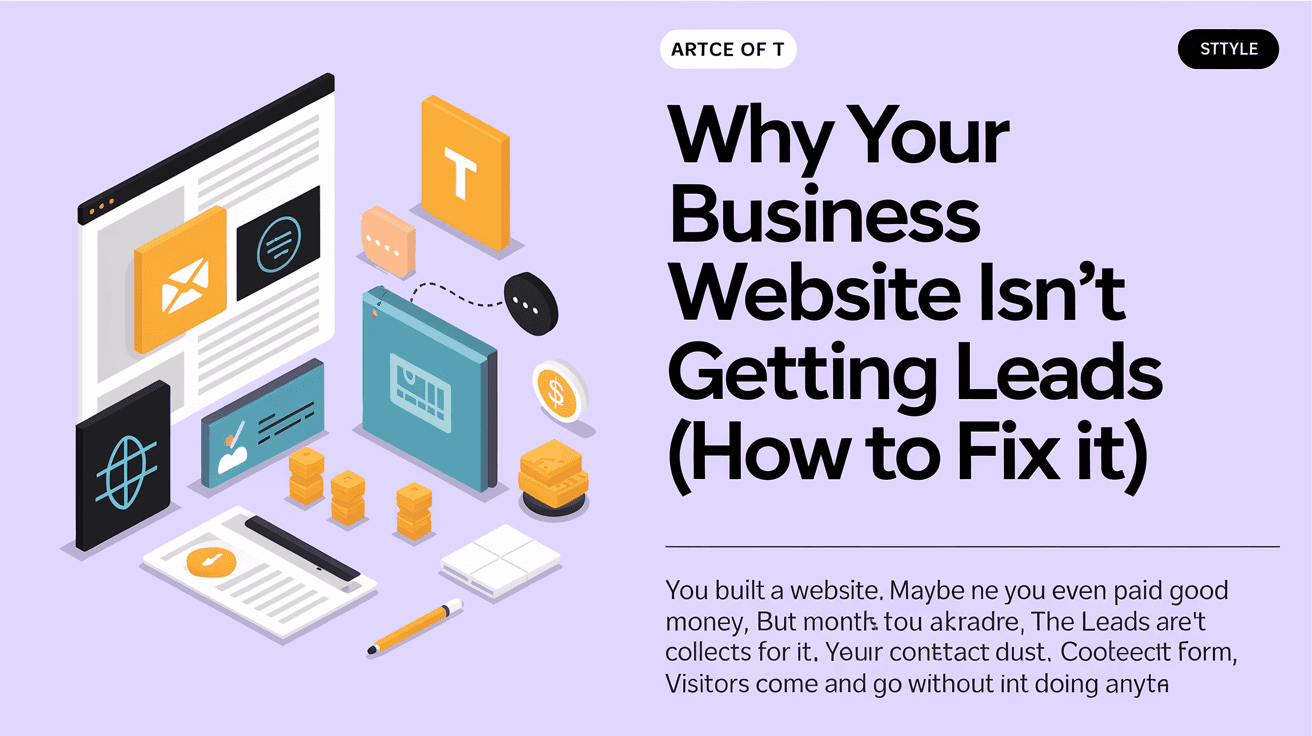 Why Your Business Website Isn't Getting Leads (And How to Fix It)